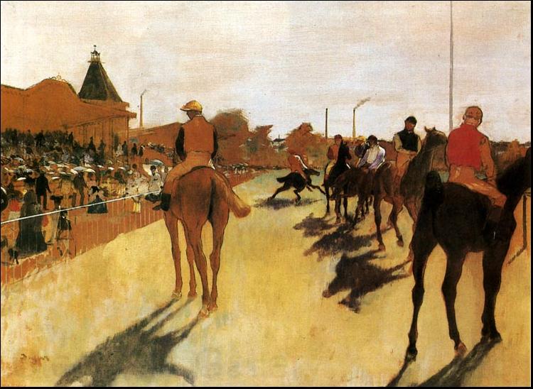 Edgar Degas Horses Before the Stands